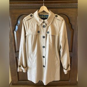 Banana Republic Khaki Trench Coat Size Large